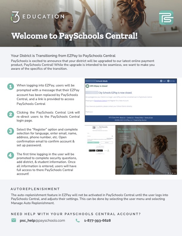 PaySchools Transition Info Flyer